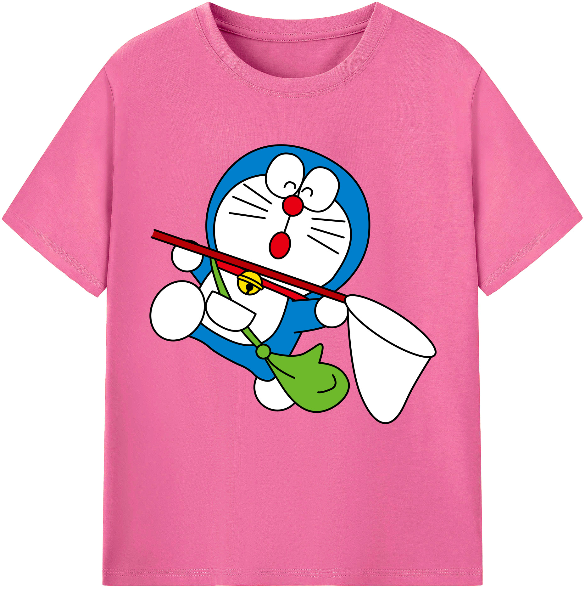 （画像用） ドラえもん Doraemon レディースカジュアルプリントTシャツ（綿100％）